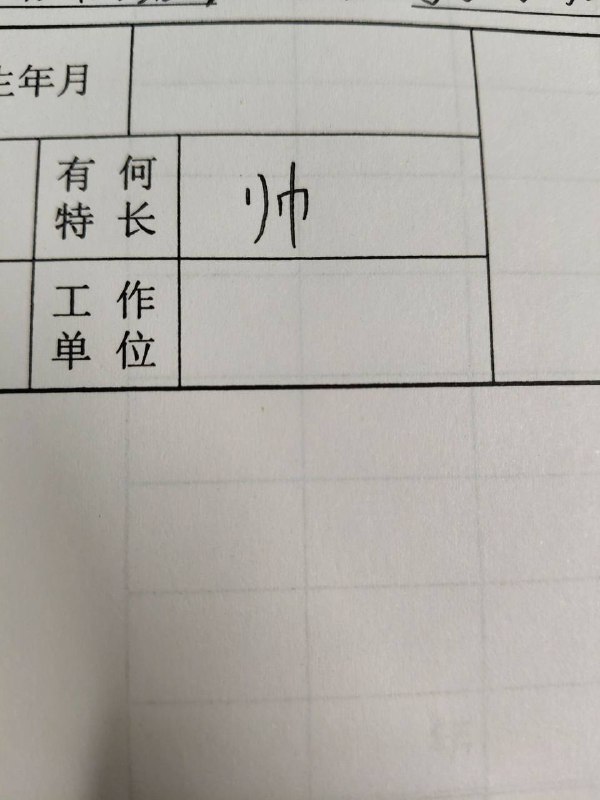 特长：特长