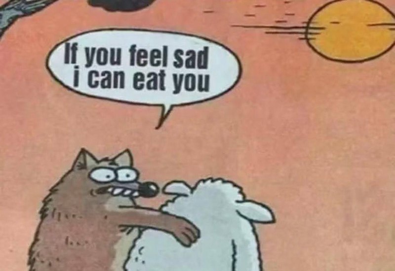 如果你感觉伤心，我可以帮你吃