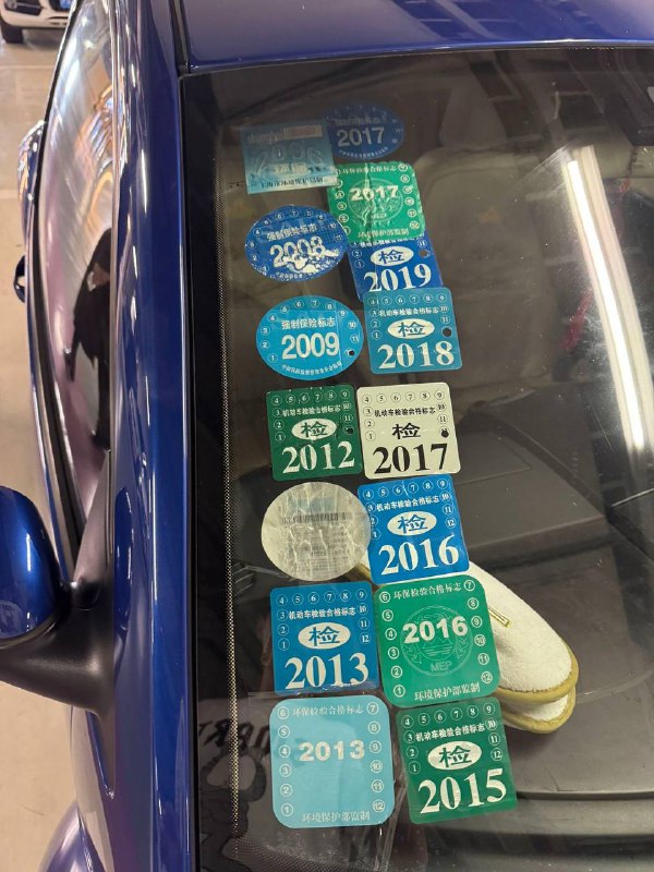 绝对是老司机 #年检标志
