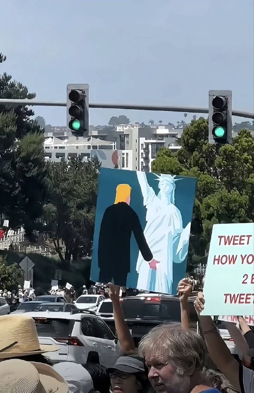 这才是真正的自由 #美国 #川普 #自由女神像🗽